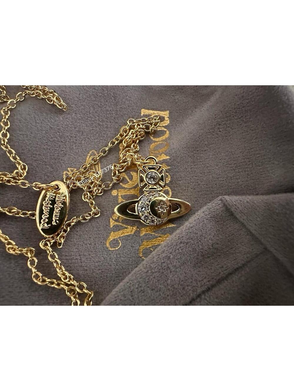 Vivienne Westwood  Star Moon pendant necklace Gold